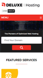 Mobile Screenshot of deluxehosting.com