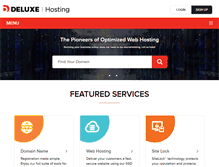 Tablet Screenshot of deluxehosting.com